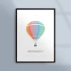Poster med luftballong