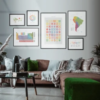 kunskapat posters tavelvagg gron 1440