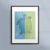 Poster med sköldpaddan