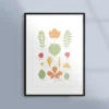 Poster med lövträd