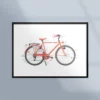 Poster med cykel