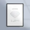 Poster med en briljantslipad diamant