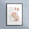 Poster om graviditet: från embryo till foster