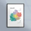 Poster med Malmö