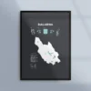 Poster med landskapet Dalarna