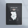 Poster med landskapet Gästrikland