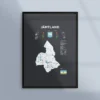 Poster med landskapet Jämtland