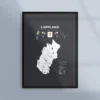 Poster med landskapet Lappland
