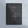 Poster med Pythagoras sats