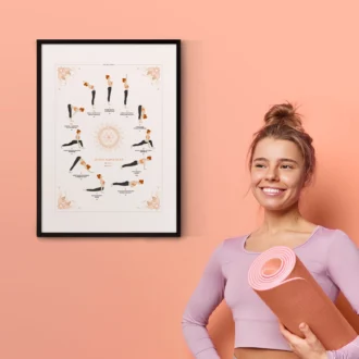 affisch poster yoga yogastudio kunskapat