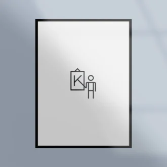 Ram Produkt Svart Metall Kunskapat